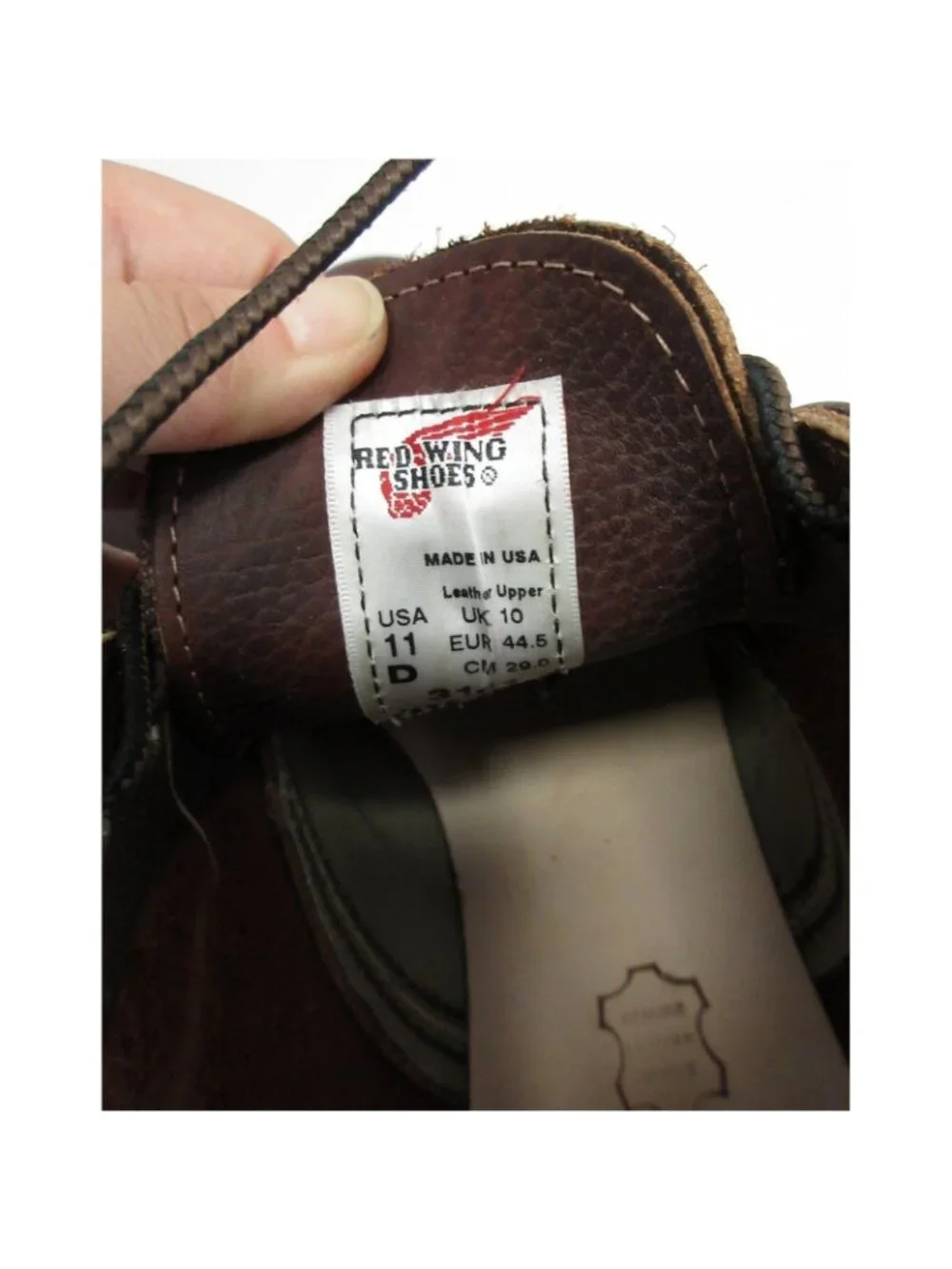 Red Wing Shoes Boots 11 D Chukka Leather Work Lace Up 3141 Made In USA